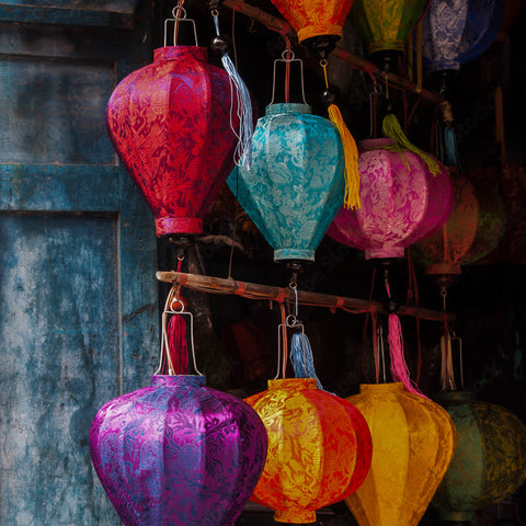 Jacquard Silk Lanterns