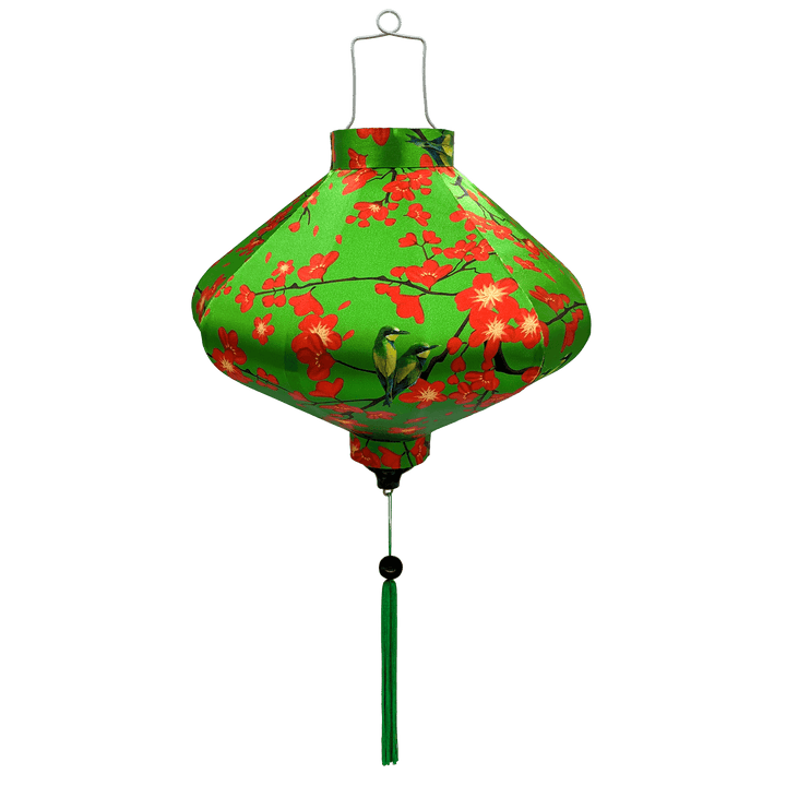 UFO shape Vietnamese silk lantern.