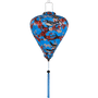Balloon shaped Vietnamese silk lantern for sale.