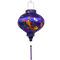 Round 20 cm Vietnamese lantern with purple tassel.