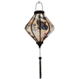 Glowing Lozenge shaped Vietnamese Lantern.