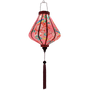 Glowing Teardrop shaped Vietnamese lantern.