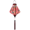 Glowing Teardrop shaped Vietnamese lantern.
