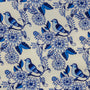 Blue Birds & Flowers Silk Lantern