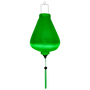 Plain green silk Vietnamese lantern handmade in Hoi An.