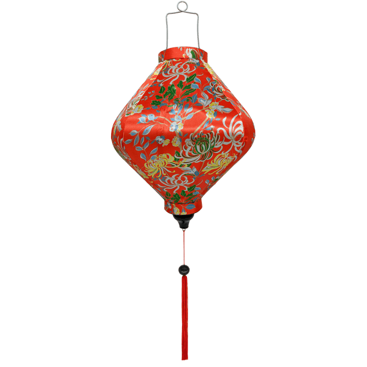 Lozenge shape Vietnamese lantern hand made in Hoi An.
