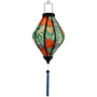 Glowing Tube shaped silk lantern.