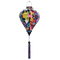Balloon shaped lantern with purple tassel.