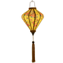 Glowing Diamond shaped Vietnamese Hoi An Lantern.