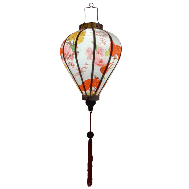 Glowing balloon shaped lantern perfect for cozy interiors.
