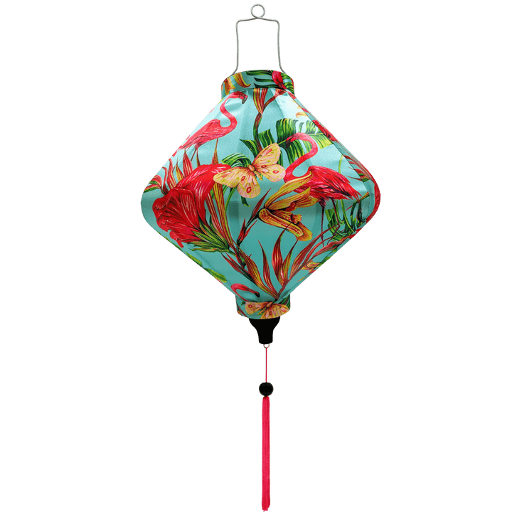 Flamingos & Butterflies Lantern