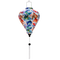 Balloon shaped traditional Vietnamese lantern featuring, perfect for home, balcony, or festive decor.