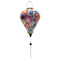 Balloon shaped lantern with white tassel.