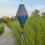 Jacquard Silk Gold & Blue Lantern