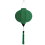 Green Poly Linen Lantern