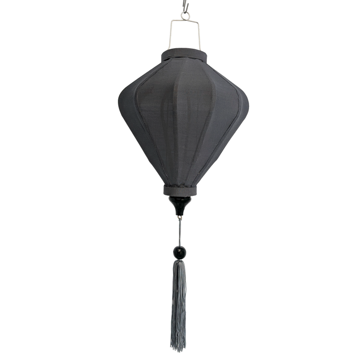 Grey Poly Linen Lantern