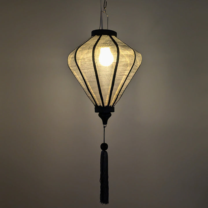 Grey Poly Linen Lantern