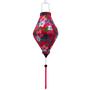 Tube shape Vietnamese silk lantern handmade in Hoi An.