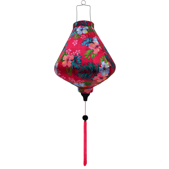 Teardrop shaped Vietnamese lantern.