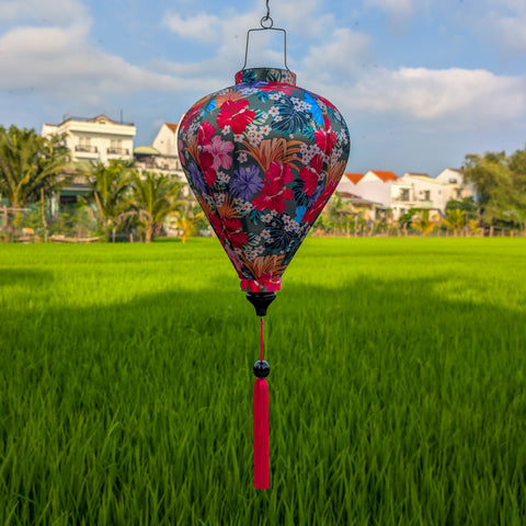 Hibiscus Flowers on Olive Green