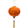 Round shape Vietnamese Jacquard silk lantern.