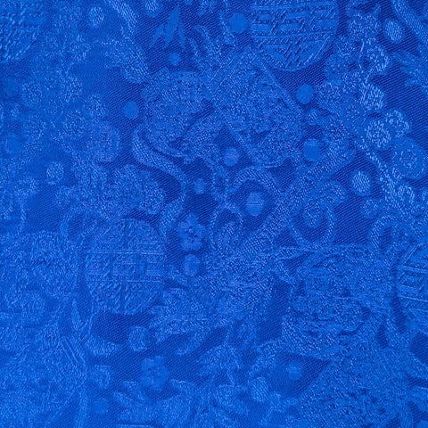 Jacquard Silk Dark Blue Lantern