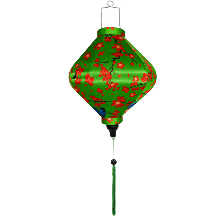 Lozenge Vietnamese silk lantern.