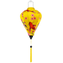 Balloon shaped Vietnamese silk lantern for sale.