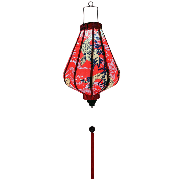 Koi Fish & Calligraphy Lantern
