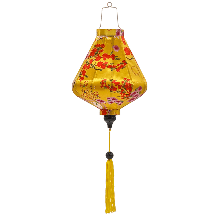 Lanterns & Cranes on Yellow