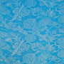 Blue and silver jacquard silk fabric