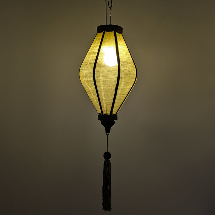 Olive Green Poly Linen Lantern