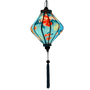 Glowing Lozenge shaped lantern.