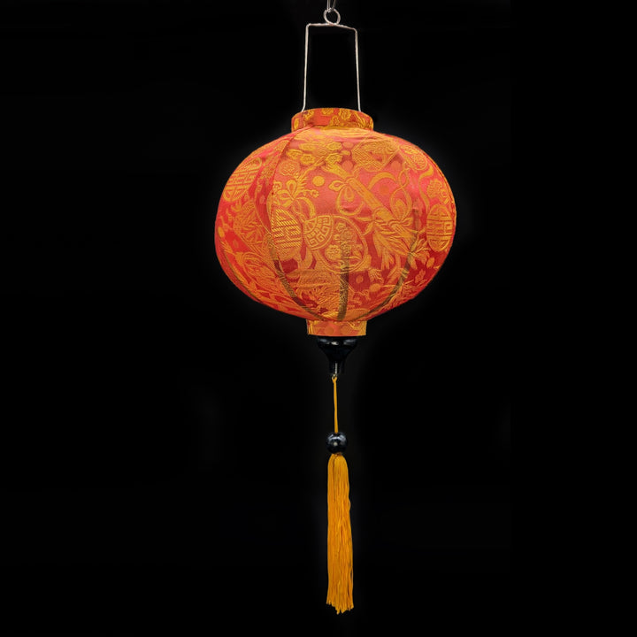 Jacquard Silk Orange Lantern