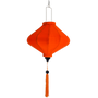 Orange Poly Linen Lantern