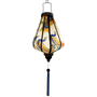 Glowing Vietnamese silk lantern.