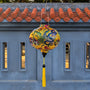 Peacocks & Dragons on Yellow Lantern