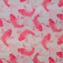 Pattern of pink koi fish on a white background