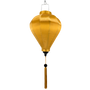 Balloon shaped Gold lantern with matching gold tassel.