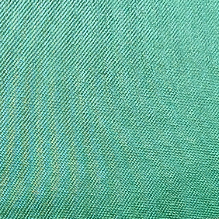 Plain mint green polyester silk fabric for Vietnamese silk lanterns handmade in Vietnam.