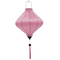 Lozenge light pink plain silk Vietnamese Hoi An lantern for sale.
