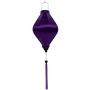 Tube shape dark purple plain colour Vietnamese lantern hand made in Hoi An.