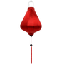Teardrop Hoi An Lantern with red tassel.