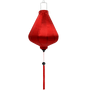Teardrop Hoi An Lantern with red tassel.