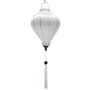 Balloon shape plain white Vietnamese silk lantern. Perfect for weddings and special events.