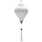 Balloon shape plain white Vietnamese silk lantern. Perfect for weddings and special events.