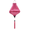 Plain pink silk teardrop shaped lantern  with pink tassel handmade, lightweight and collapsible, perfect for modern and traditional spaces.
