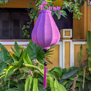 Purple Poly Linen Lantern