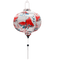 Round Vietnamese silk lantern.