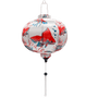 Round Vietnamese silk lantern.
